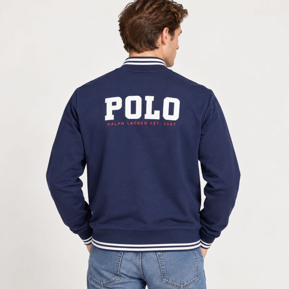 Polo by Ralph Lauren Blue Navy Big Pony Navy Full Zip Sweater Men's Size XL